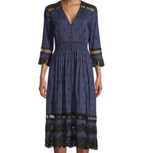 NWT - Elie Tahari Darci Mosaic Cotton Dress